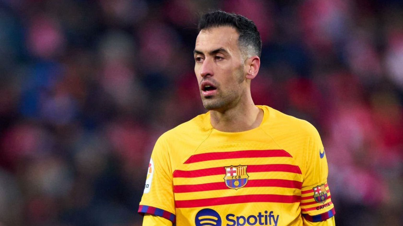 Barcelona midfielder Sergio Busquets