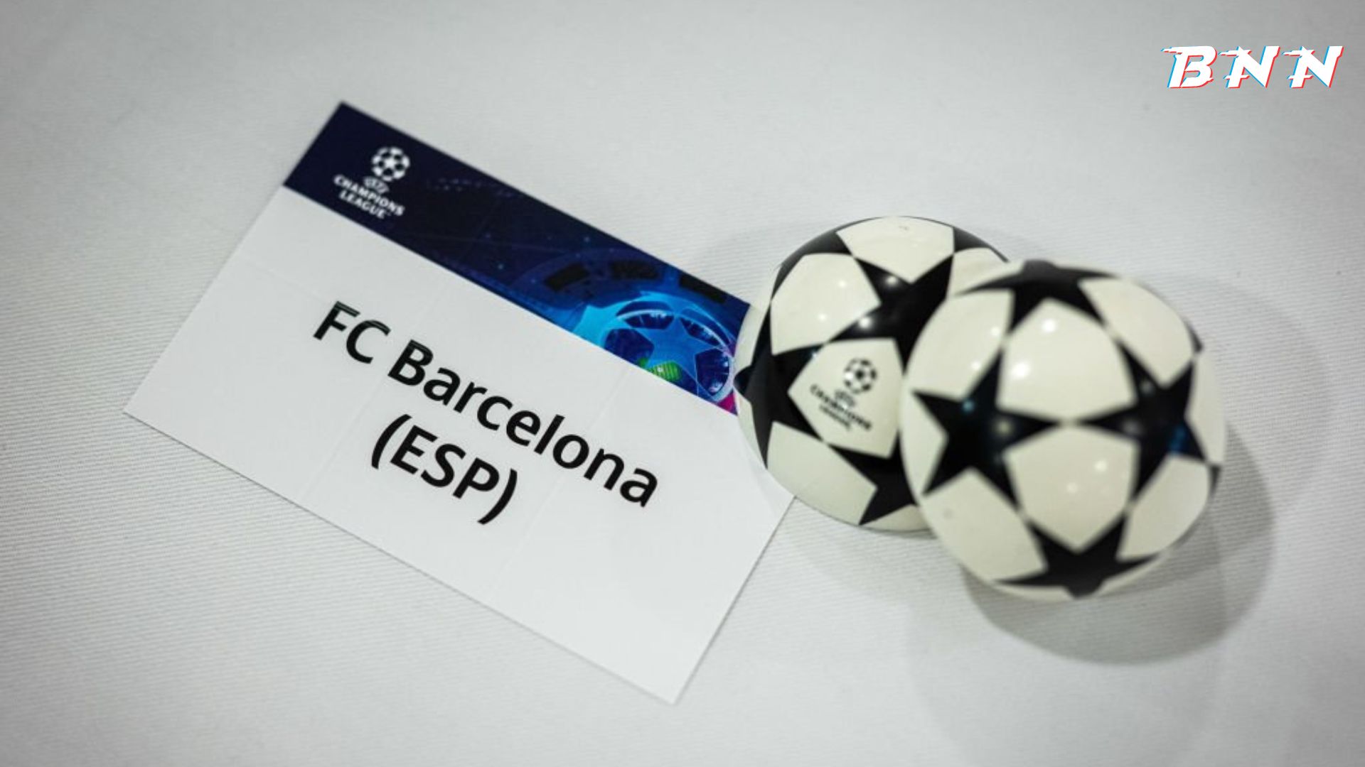 The card of FC Barcelona in UEFA Champions League Group Stage Draw