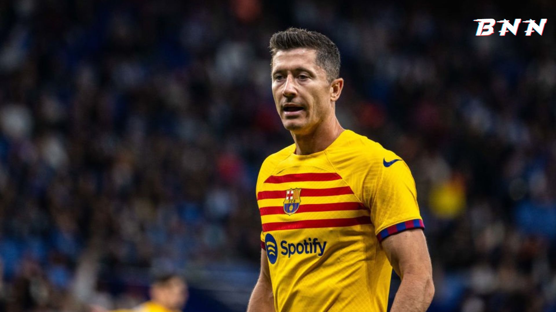 Barcelona forward Robert Lewandowski
