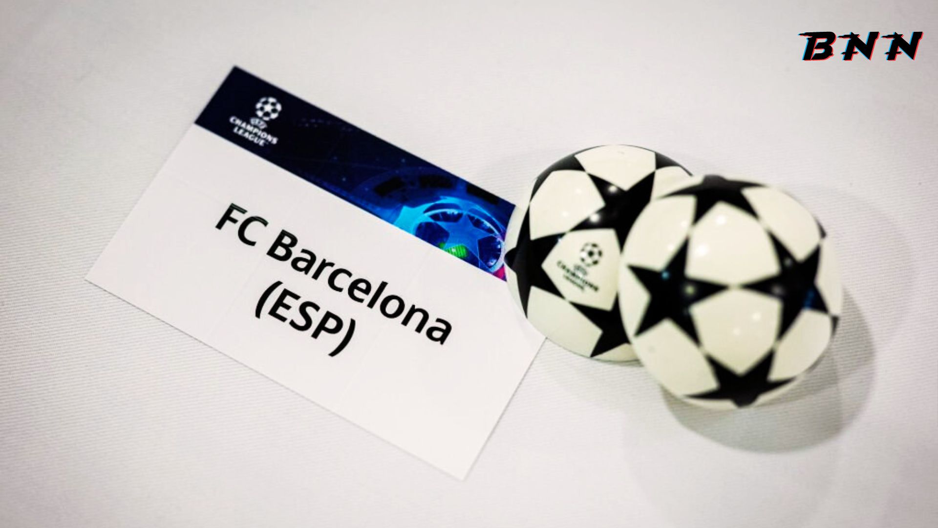 Barcelona UCL Draw card