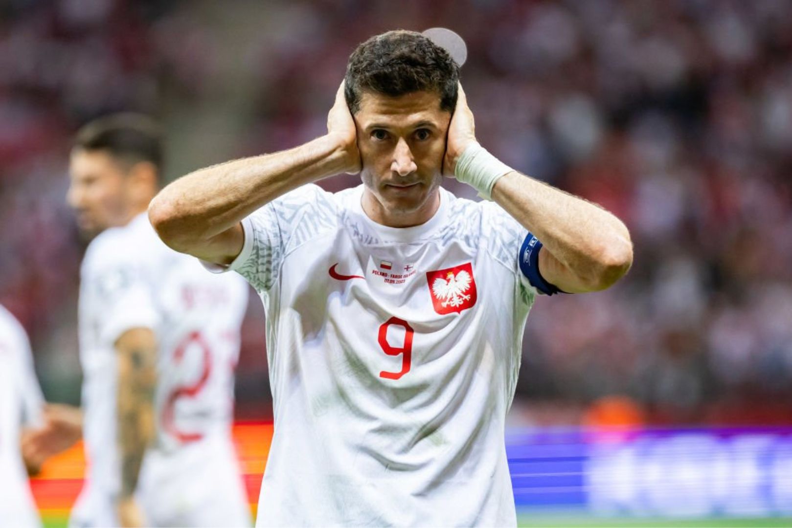 Barcelona forward Robert Lewandowski
