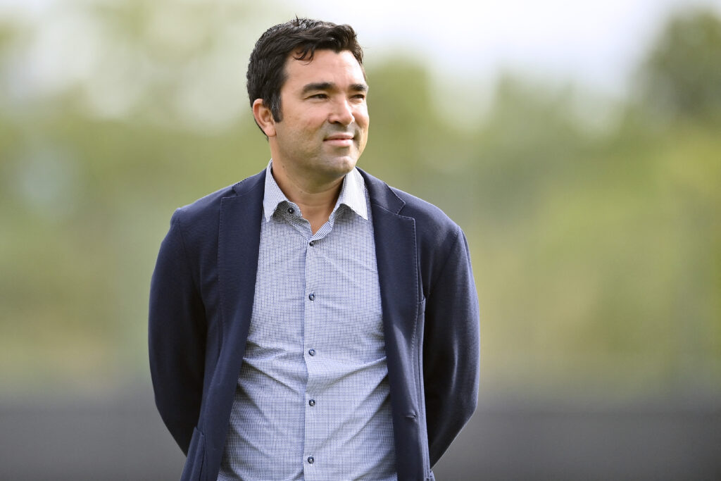 FC Barcelona Sports Director Anderson de Souza Deco is pictured at the Joan Gamper training ground in Sant Joan Despi, near Barcelona, on September 2, 2023.