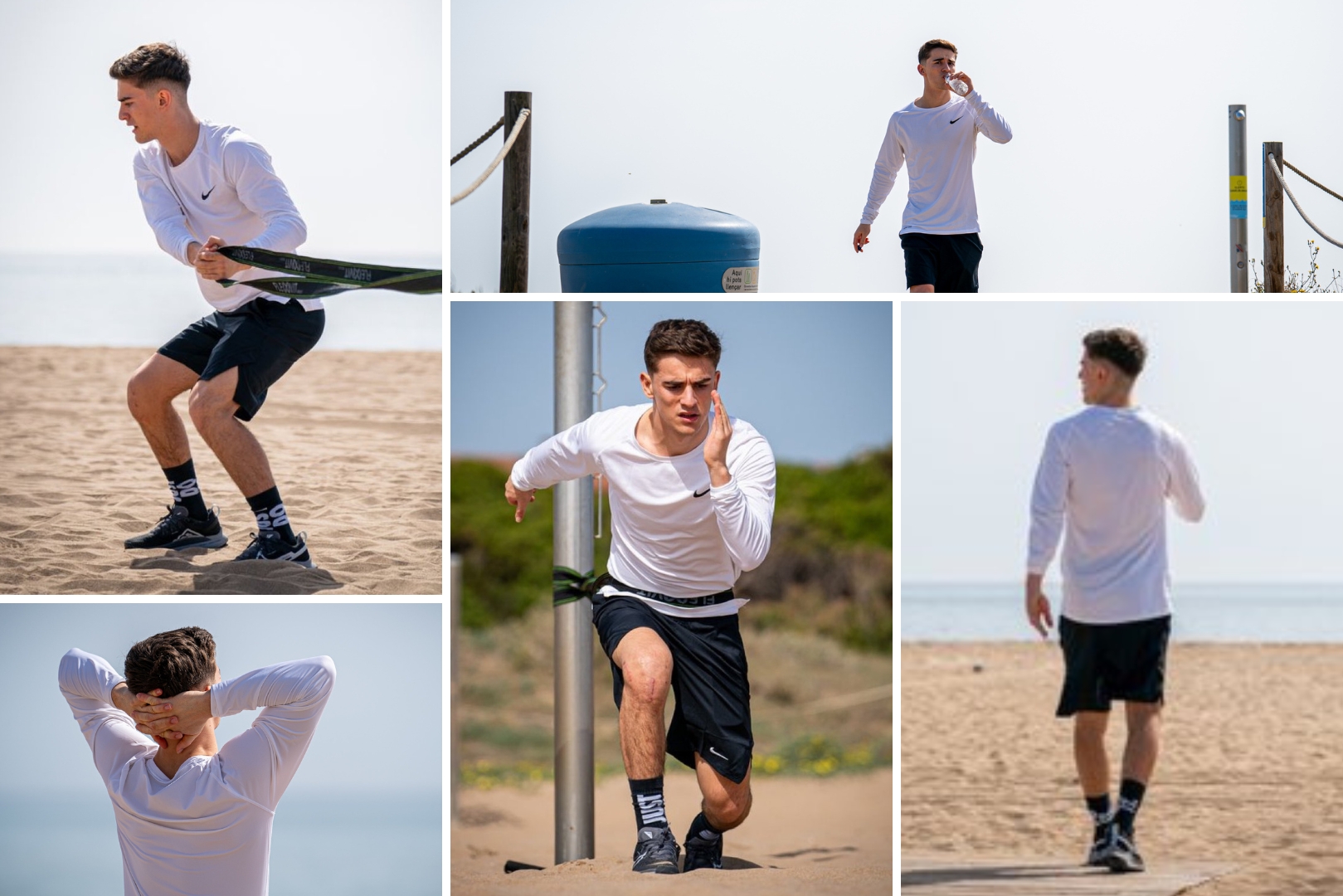 Injured Barcelona midfielder during a recovering session.