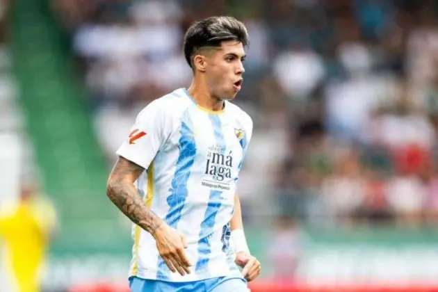 Málaga CF young forward Antonio Cordero.