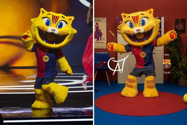 "Cat" the mascot of FC Barcelona