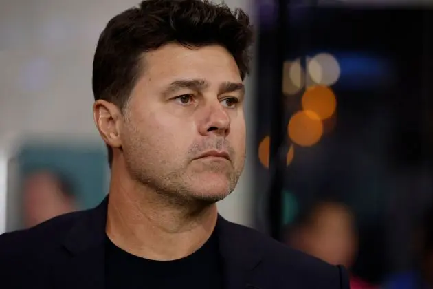 AUSTIN, TX - OCTOBER 12: Mauricio Pochettino head coach of the US Men's National Team looks on before the start of the first half in an international friendly match against Panama at Q2 stadium on October 12, 2024 in Austin, Texas.