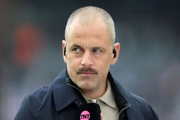 NEWCASTLE UPON TYNE, ENGLAND - NOVEMBER 02: Former footballer and pundit, Joe Cole looks on prior to the Premier League match between Newcastle United FC and Arsenal FC at St James' Park on November 02, 2024 in Newcastle upon Tyne, England.