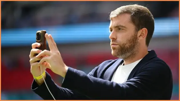 Football journalist and transfer expert Fabrizio Romano.