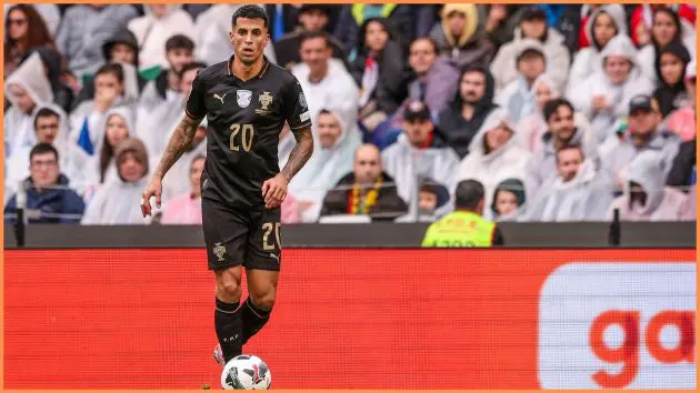 PORTO, PORTUGAL - NOVEMBER 16: Joao Cancelo of Portugal in action during the FIFA World Cup 2026 qualifier match between Portugal and Armenia at Estadio do Dragao on November 16, 2025 in Porto, Portugal.