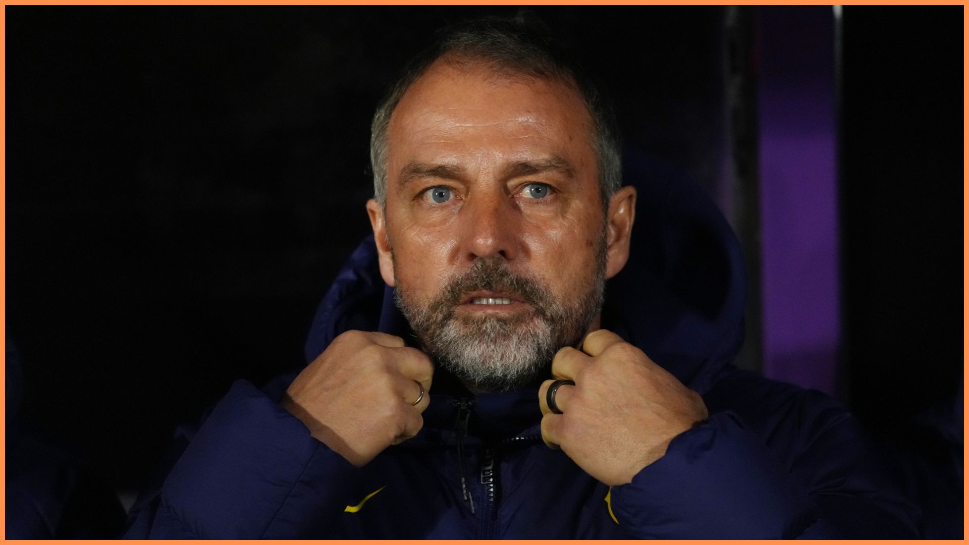 GUADALAJARA, SPAIN - DECEMBER 16: Hansi Flick, Head Coach of FC Barcelona, looks on prior to the Copa del Rey match between CD Guadalajara and FC Barcelona at Estadio Pedro Escartin on December 16, 2025 in Guadalajara, Spain.