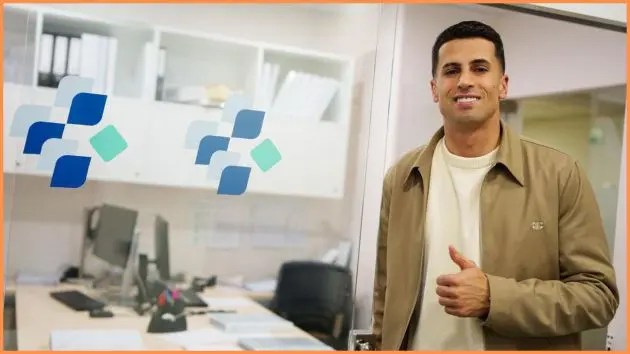 Joao Cancelo after successfully completing his Barcelona medical tests.