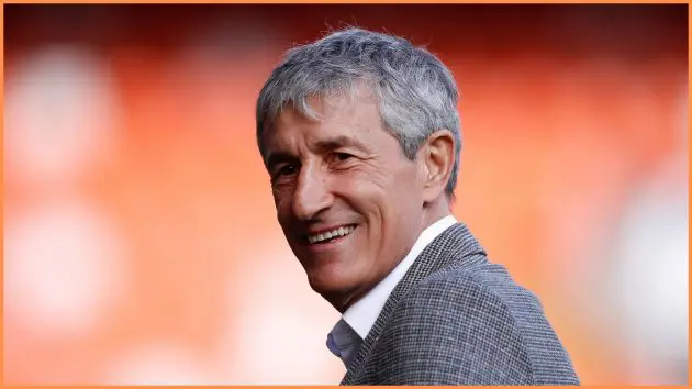 Former Barcelona manager Quique Setien.