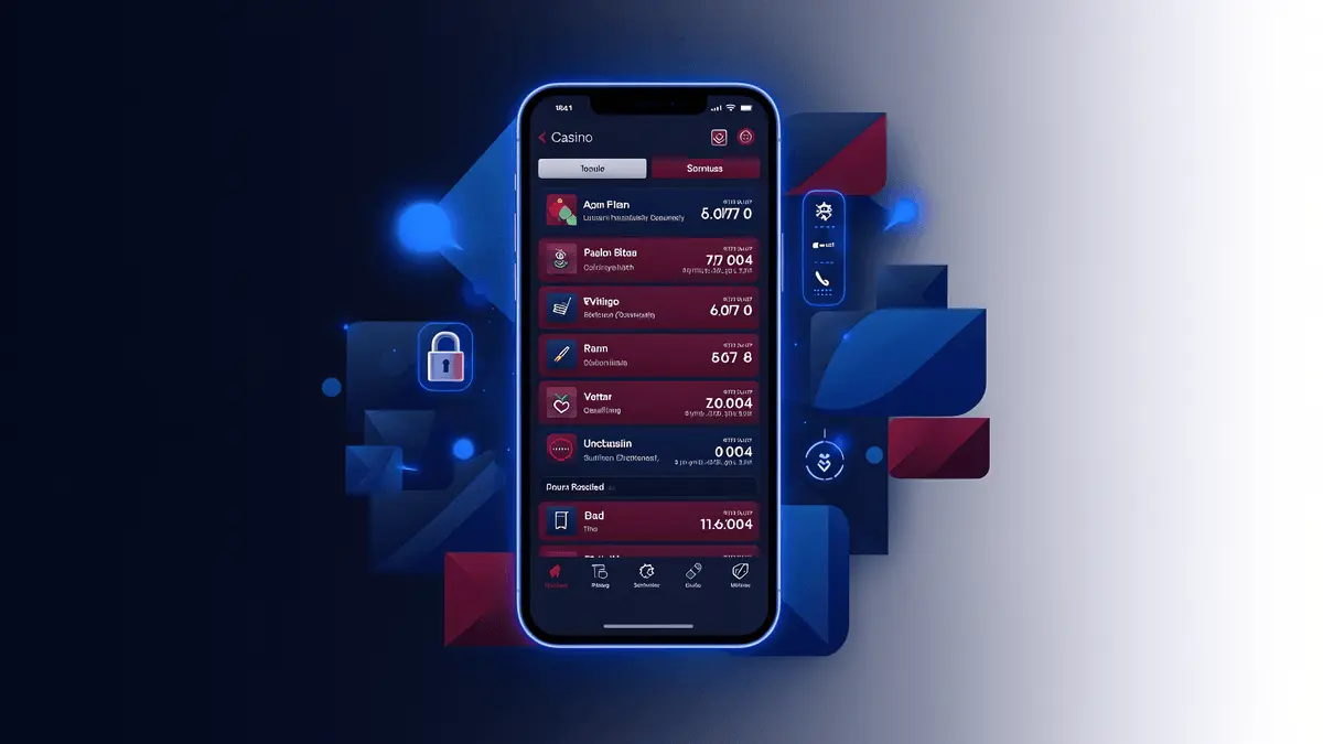 Modern online casino platform interface with digital security features and professional blue-themed design for Malaysia 2026