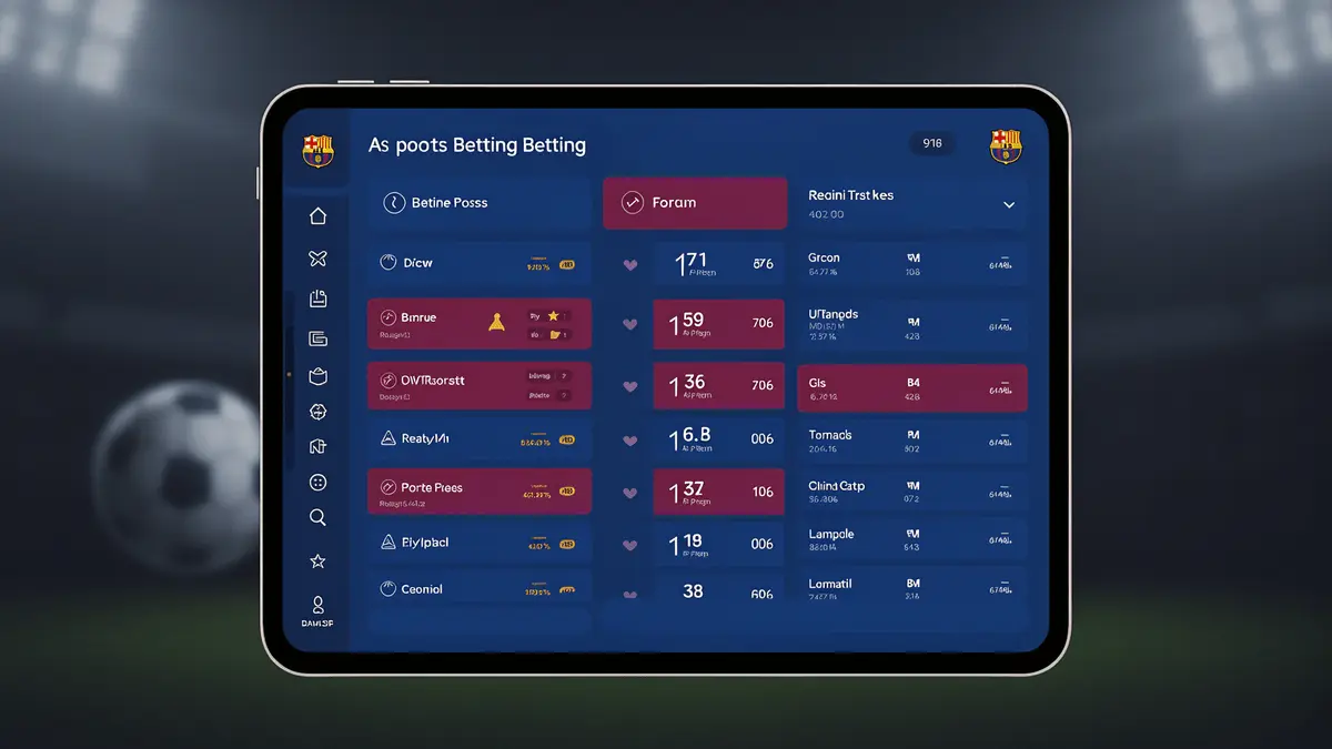 Modern sports betting app interface with Saudi Arabia sports betting platform features