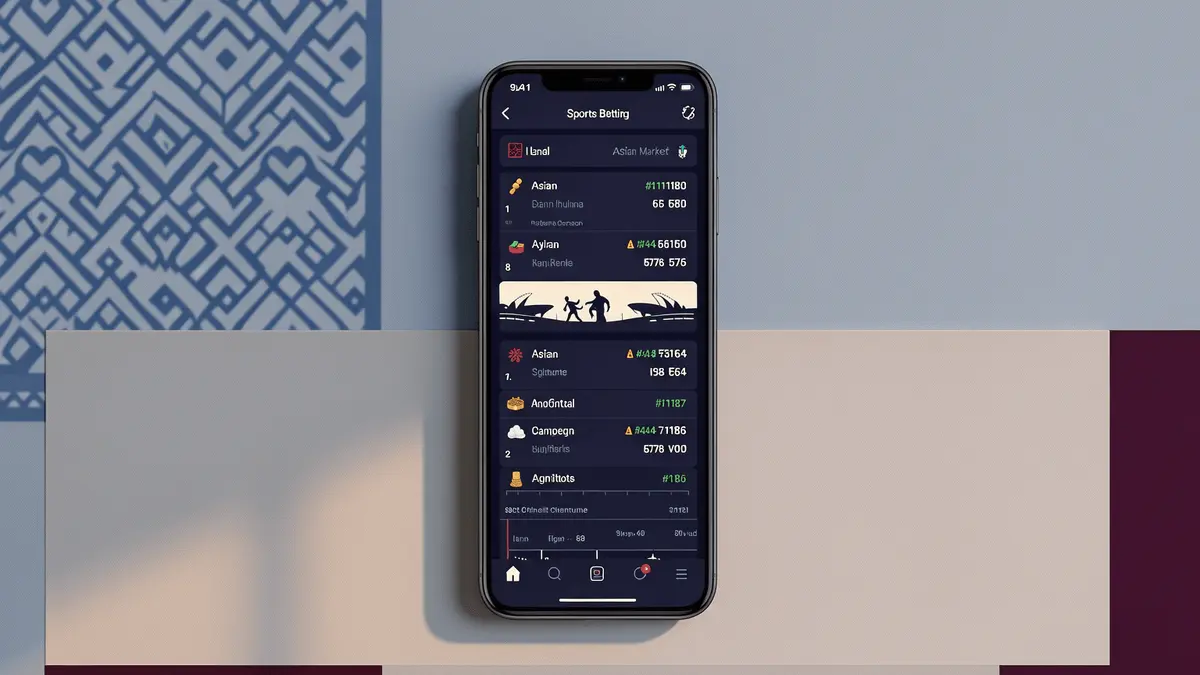 Sports betting platform dashboard with Thailand market context and modern digital interface design