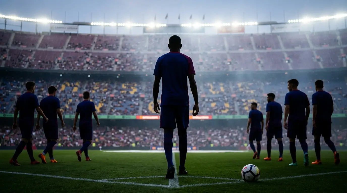 Barcelona-style squad presentation at Camp Nou before the Gamper Trophy match against Al Ahly